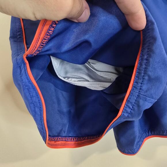 Boy's Hanna Andersson Blue Lined Swim Trunks | Size 5 (110) - Picture 5 of 6